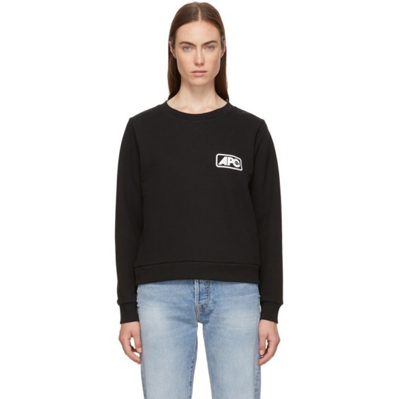 A.P.C. U.S. black Odette Sweatshirt ssence - Picture 1 of 7